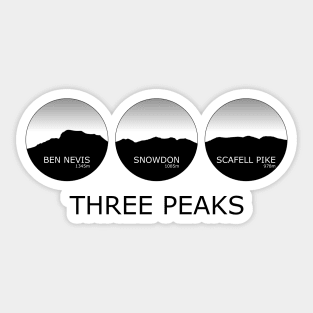 UK National Three Peaks Sticker